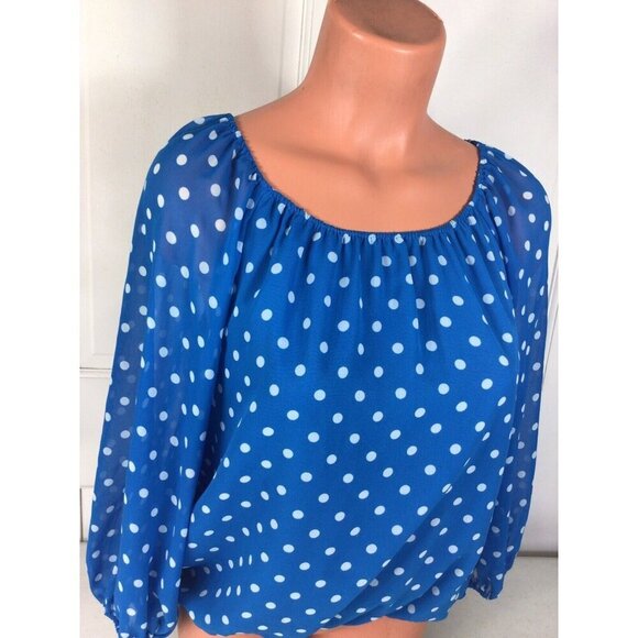 Vince Camuto Polka Dot Blouse Top Womens XS - Picture 4 of 5